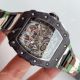 KV Factory V2 Upgraded Replica Richard Mille RM-011 Carbon Watch With Camouflage Richard Mille Strap (3)_th.jpg